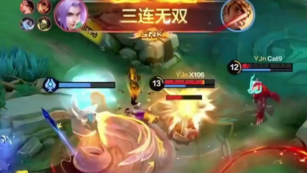 绝地翻盘就此开始，YJN的Kzen一手翎光速三杀拿下比赛#决胜巅峰全球电竞  #决胜巅峰全球季中杯 