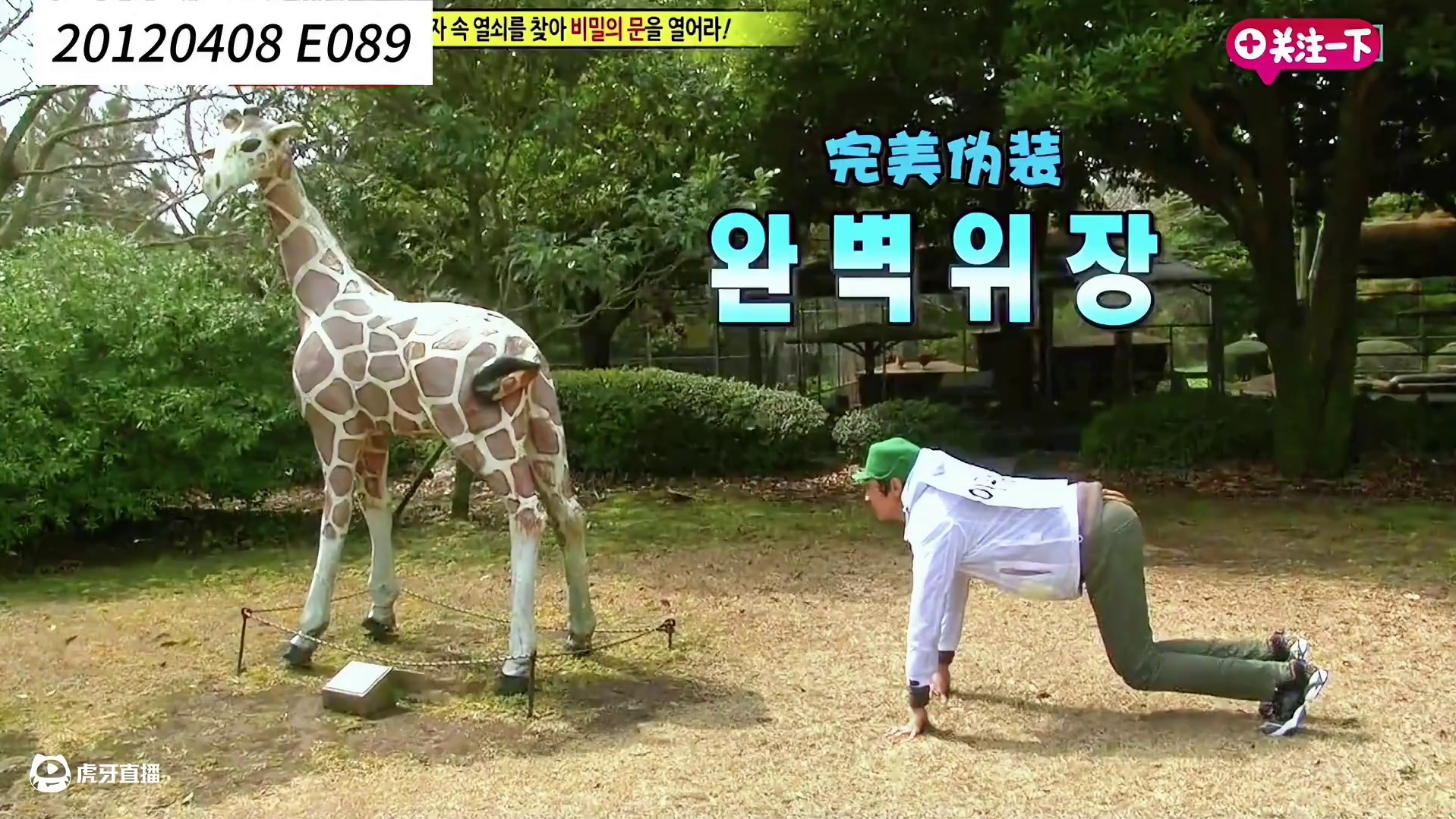 李光洙伪装成长颈鹿到底能有多像