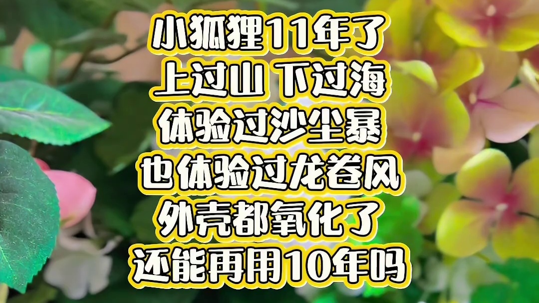 小狐狸11年了，上过山 下过海，体验过沙尘暴，也体验过龙卷风，外壳都氧化了，还能再用10年吗？嘿嘿