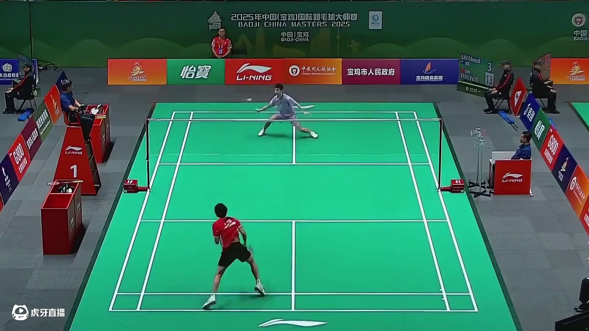 2025中国宝鸡羽毛球大师赛，杨沛翼的凌厉进攻和精准网前控制，以21-4的悬殊比分迅速拿下