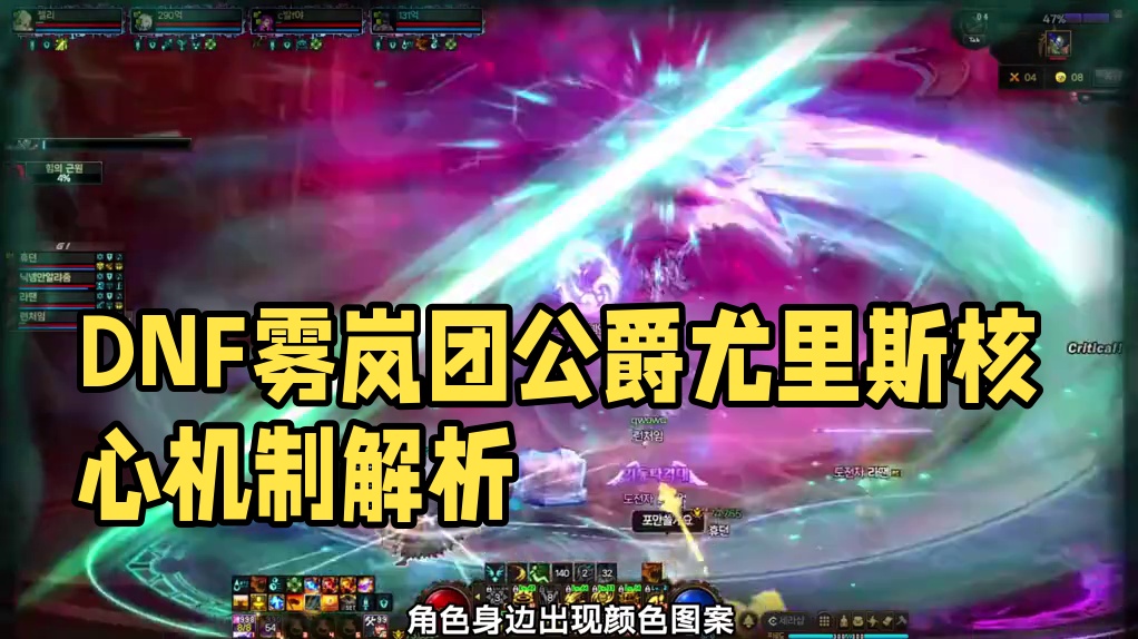 DNF：雾岚团公爵尤里斯核心机制讲解 #dnf#地下城与勇士#DNF雾岚黄昏战