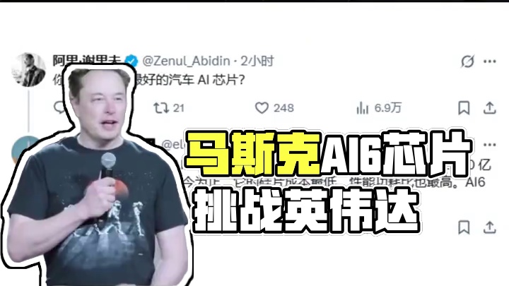 英伟达要慌？马斯克打造AI6芯片，要成AI芯片“王中王”#马斯克 #特斯拉 #Ai5 #AI芯片