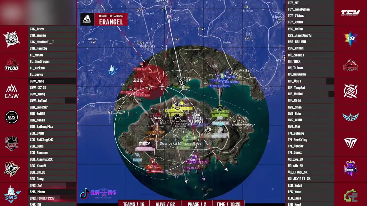 2025PCL秋季赛_第2周周中赛_DAY1 全景地图速览 #4am战队#pero战队#全景地图速览