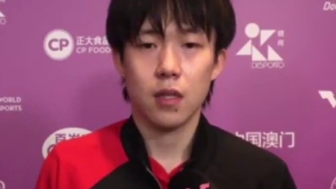 王楚钦：战胜格罗特因关键时没有放弃 对阵林昀儒将是强强对抗#乒乓球
