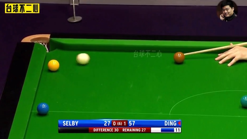 丁俊晖4杆斯诺克打懵塞尔比，限时25秒出杆，磨王乱了阵脚惨败！