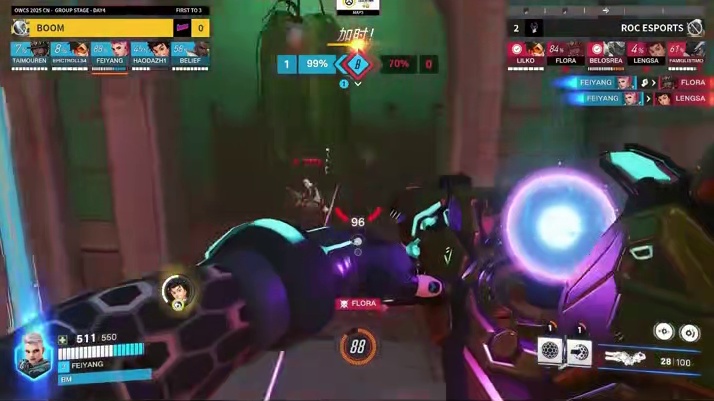 前方高能国潮来袭，FEIYANG#查莉娅 三杀！#守望先锋 #守望先锋冠军系列赛 #OWCS #电竞
