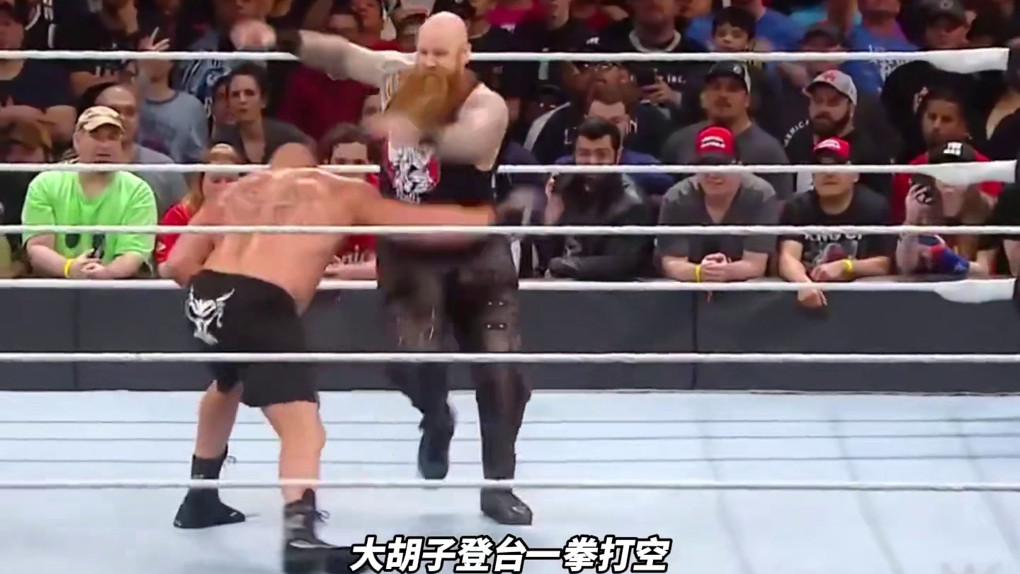 布洛克莱斯纳遇强更强！挑战者接二连三登台，但都坚持不了一分钟 #布洛克莱斯纳 #wwe #猛兽布洛克