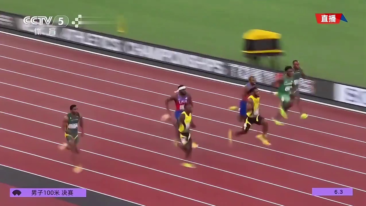 东京世界田径锦标赛男子百米飞人大战小猴子塞维尔以9.77在师哥博尔特面前夺冠，经历了几届大赛后终于证