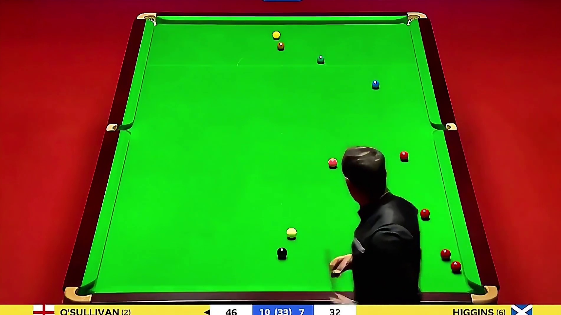 奥沙利文再现逆天乱局清台，魔幻控球令人拍案叫