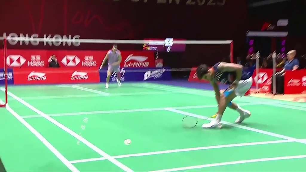 沣仔网前硬刚到底，贯彻全场的暴力突击，拉克什亚差点被打到自闭 #羽毛球 #李诗沣 #拉克什亚 #20
