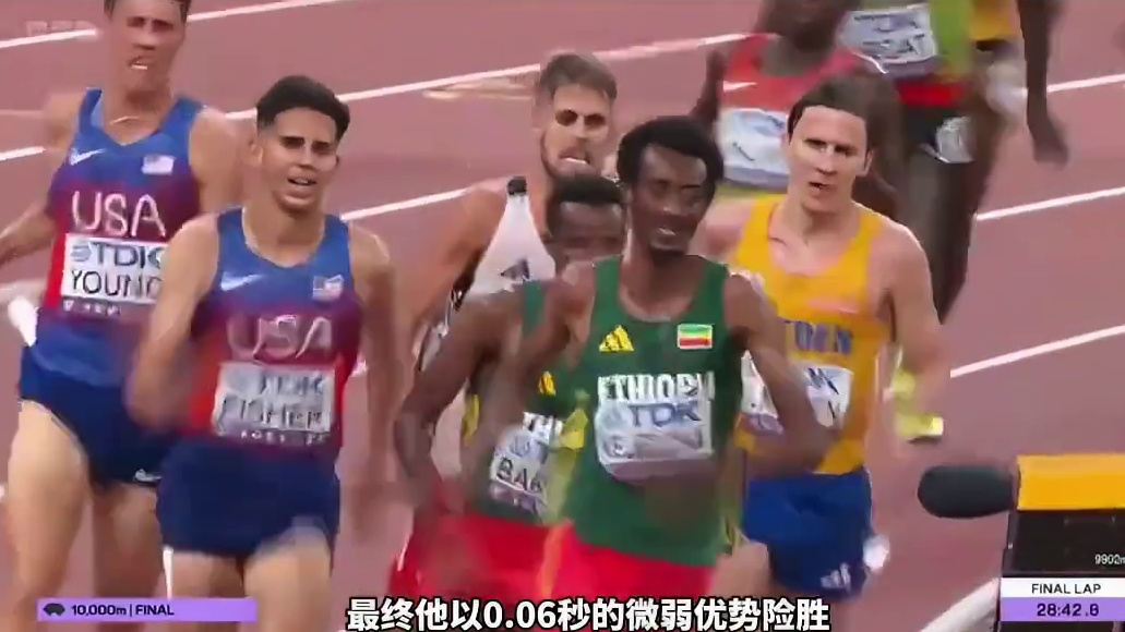 0.06秒绝杀！10000米赛场上演惊天逆转，法国黑马打破非洲8年垄断 #田径 #东京世锦赛 #男子