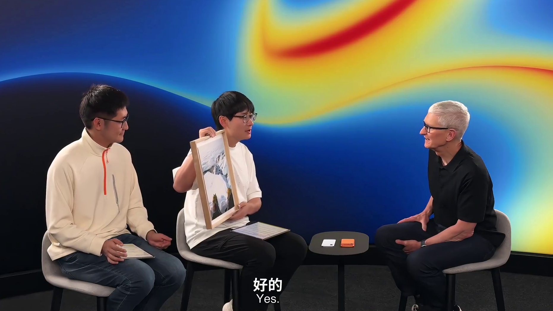 天呐 两个Tim！我们采访了苹果CEO #苹果发布会 #iphone #iphone17 #苹果手机