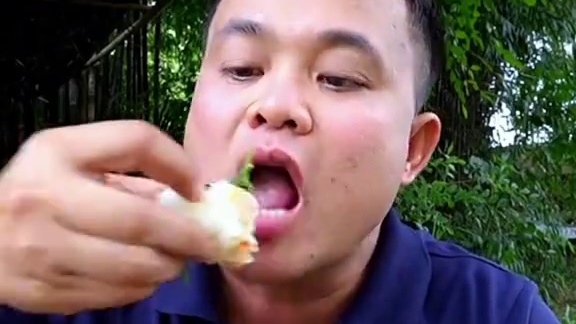 剁椒酸辣汁️香米饭团苦瓜藤炖牛胎盘 #泰国大叔#泰国美食#内容启发搜索 #种草激励计划 #全民任务