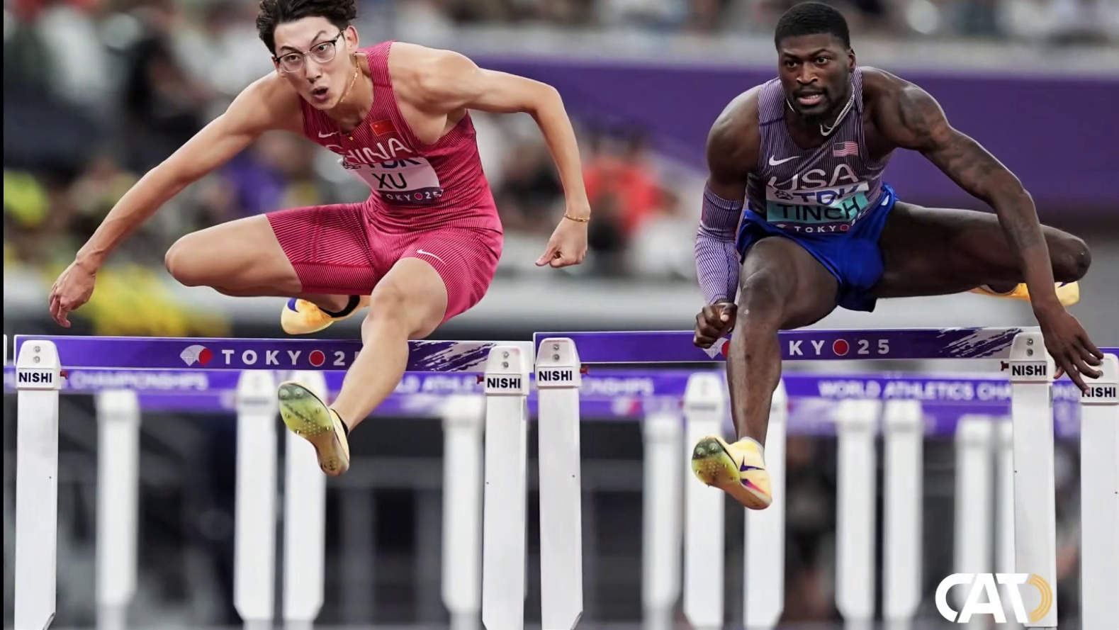 中国三将携手突围晋级！ 时隔14年，中国男子直道栏再有三人晋级世锦赛半决赛！#2025东京田径世锦赛