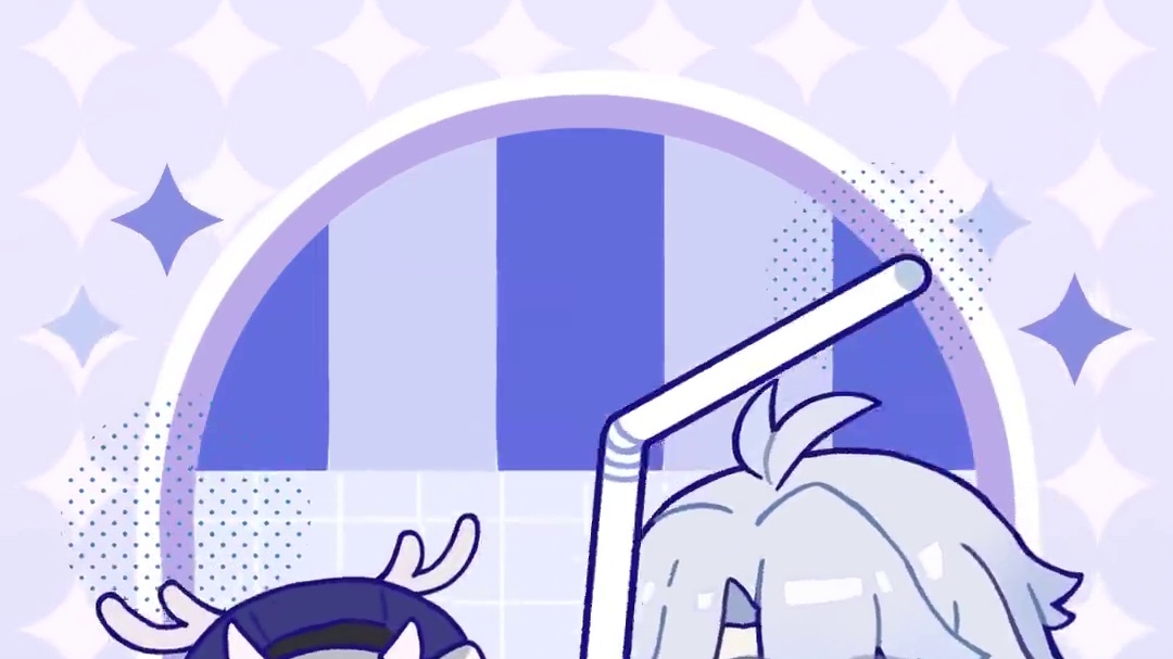 和白厄遐蝶一起LUCKY LUCKY☕️！ 和比格椰、蝶糕糕一起搅拌一下，幸运爆发！灵感加满，好事招