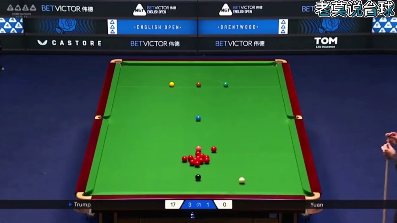 太准了 特鲁姆普再现神级长台准度 4-1轻取袁思俊晋级16强 #台球是一种生活 