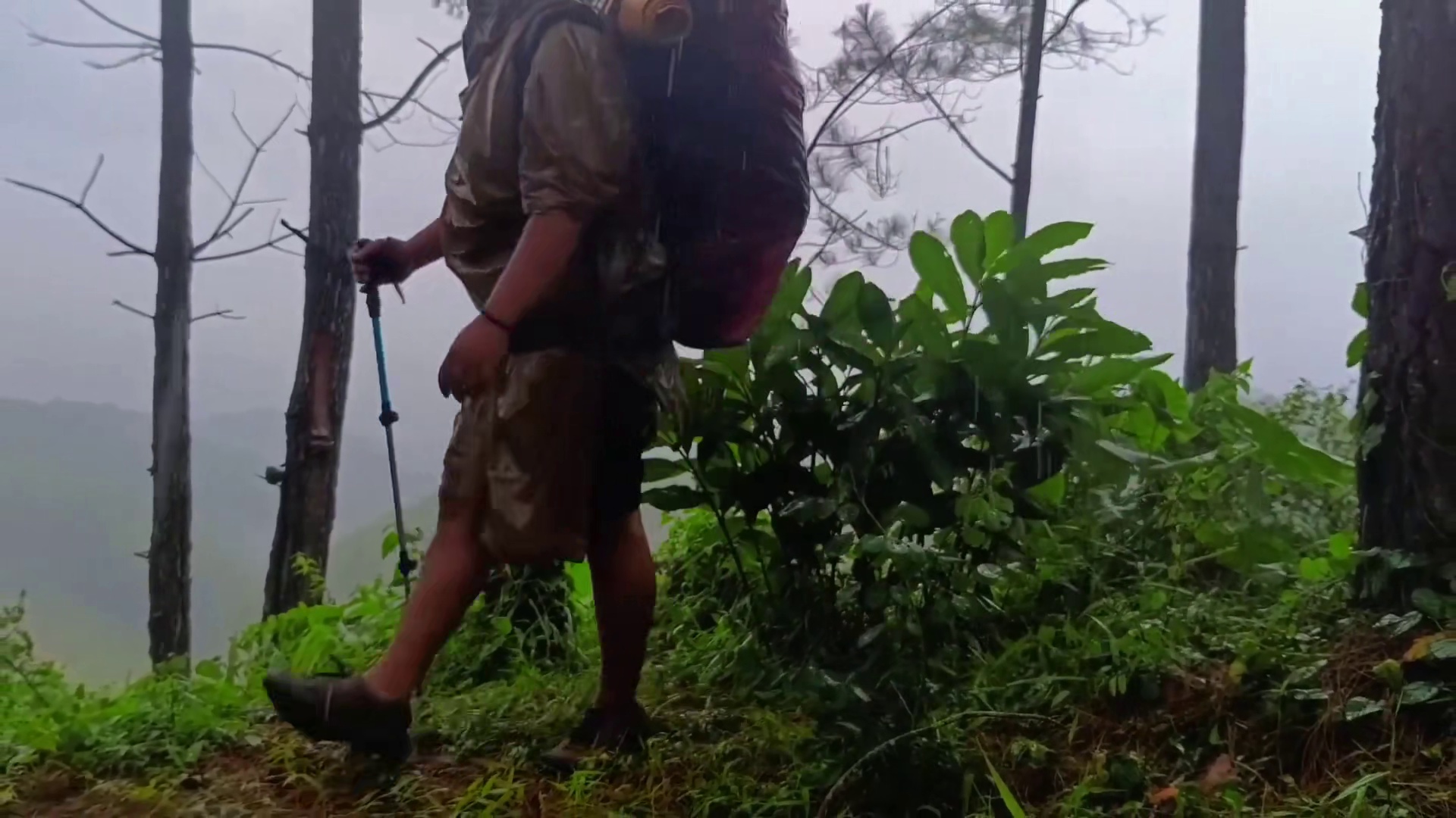 太棒了‼️在大雨和雷声中露营⛈️艰难地搭起被暴雨袭击的帐篷 #雨中露营 #户外帐篷露营 #野外露营 