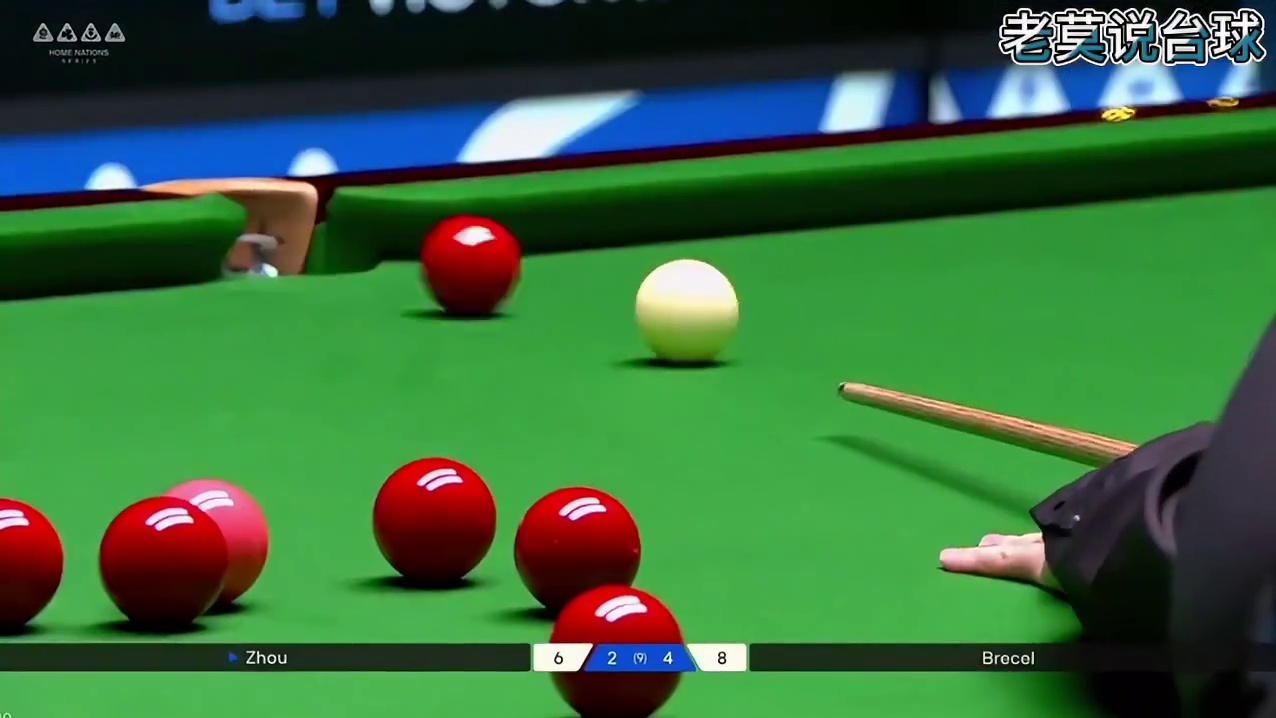 周跃龙大战世界冠军冲击四强 高质量斯诺克让布雷切尔怒炸球堆 #台球是一种生活 