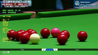 周躍龍vs馬克-塞爾比 半決賽第5/6局 2025英格蘭公開賽