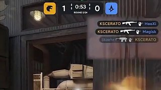 槍械劣勢一打五！野榜帶飛四個大哥！ #ququ #cs2 #Astralis #五殺