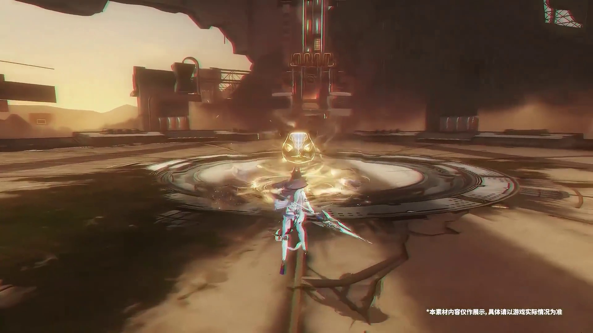 #战双帕弥什 「理想笼」版本涂装PV
烬尘蔽日的穹顶下，古砂吞没神祇残碑；伞骨擎起荫蔽，纸醉金迷的蜃