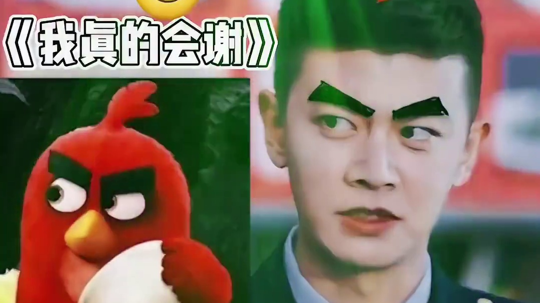 任嘉伦撞脸愤怒的小鸟
