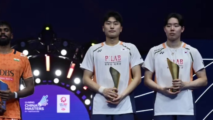 最终赛果：中国队、韩国队各2冠1亚，泰国队1冠、印度队、中国台北、马来西亚各1亚#中国羽毛球大师赛 