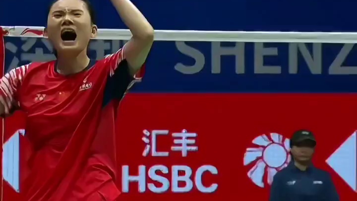 韩悦挺进中国羽毛球大师赛决赛，决赛：韩悦 vs 安洗莹（2-8）