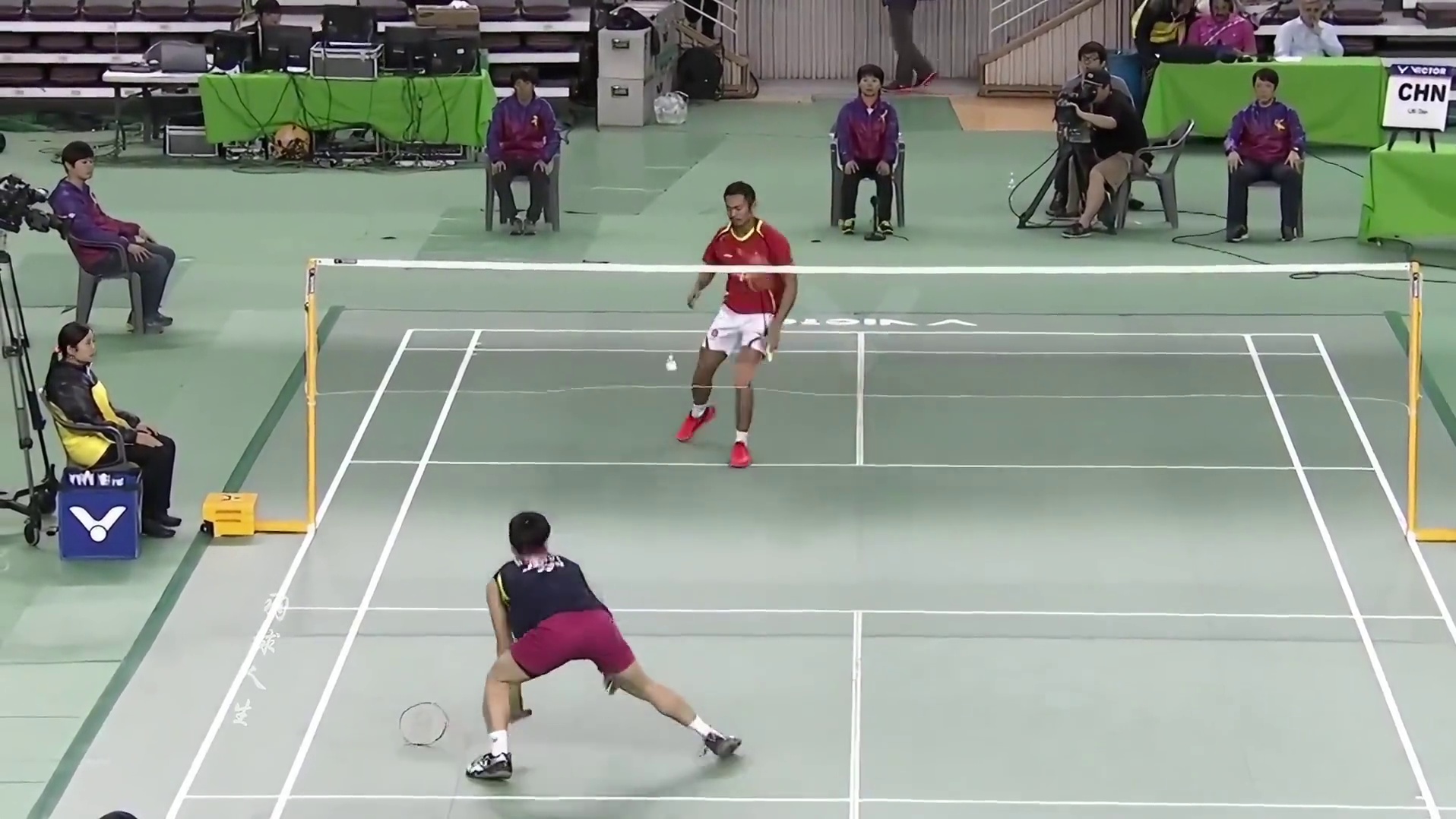 先失一局后，巅峰太极丹用极致拉吊控麻佐佐木翔，完成让一追二 #羽毛球 #林丹 #佐佐木翔 #羽毛球精