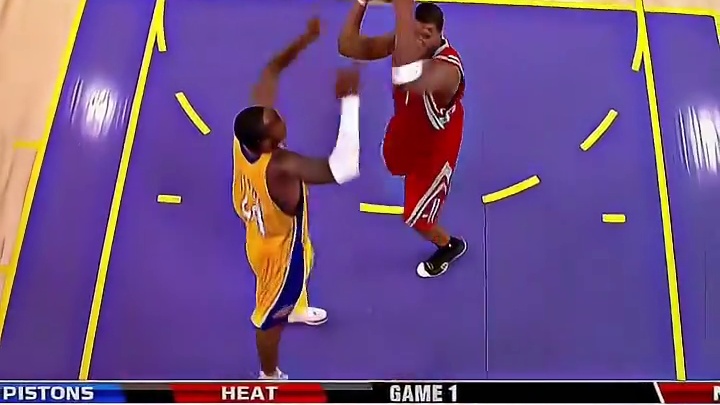 罕见吧，麦迪隔扣科比