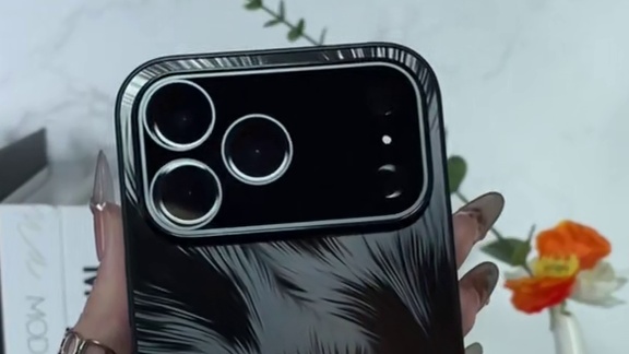 苹果17星羽流光手机壳，iphone17pro保护壳，抗油不沾指纹，带镜头膜#苹果17手机壳 #苹果