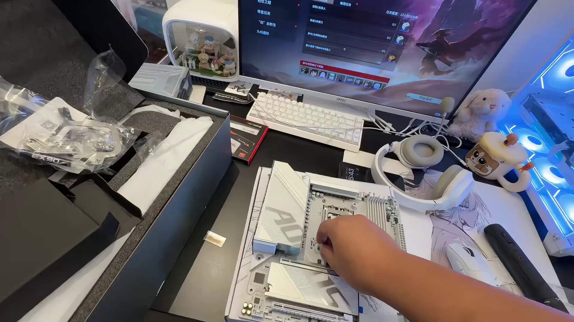 徒弟装机又埋雷给我了？帮粉丝装台纯白海景房！ 结尾有配置单#电脑 #装机 #长沙 #diy电脑 #电