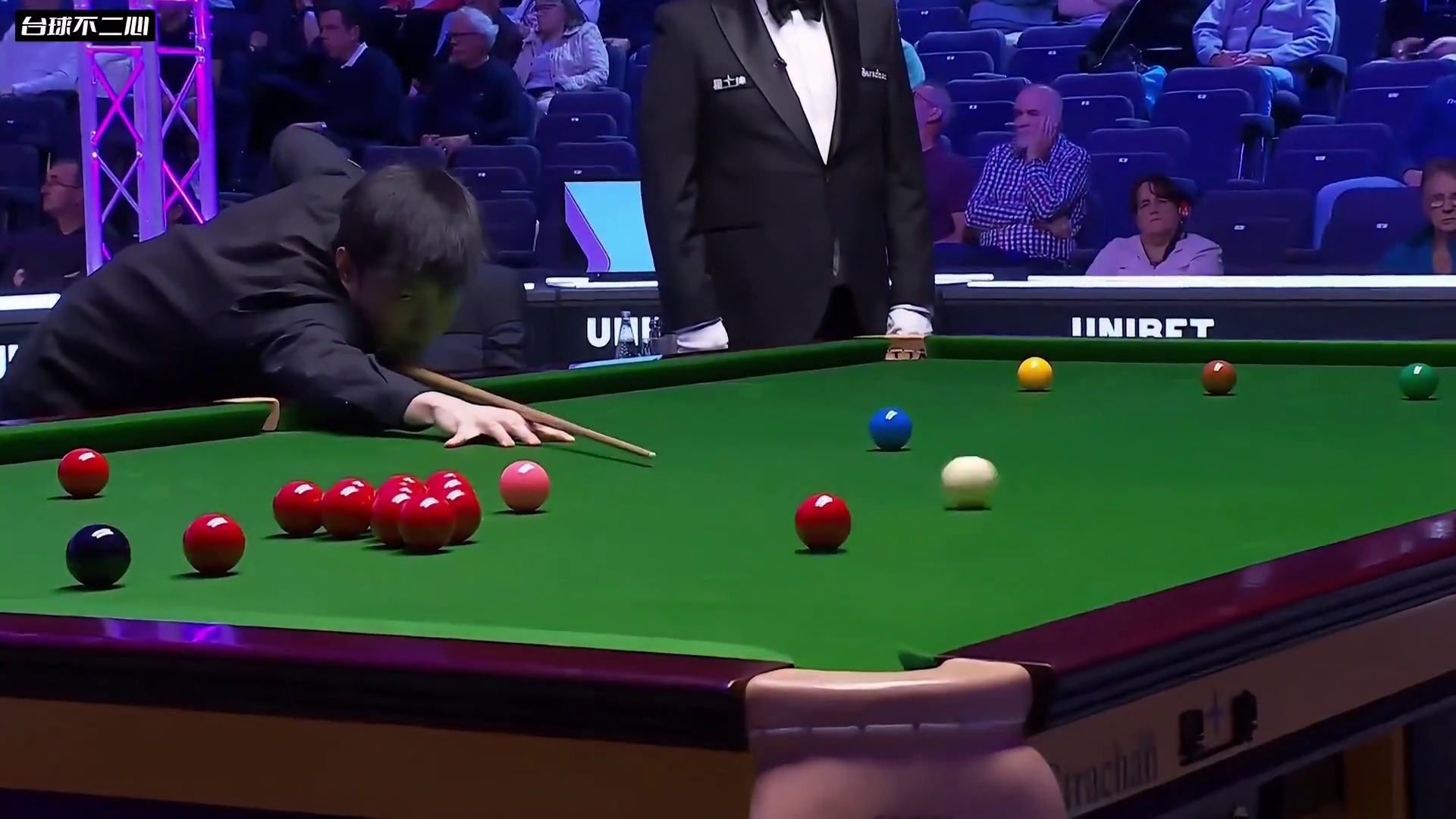 超帅清台疯狂秀准度！赵心童打球赏心悦目，出杆干脆爽快太过瘾了 #斯诺克 #赵心童 #精彩片段 #晋级
