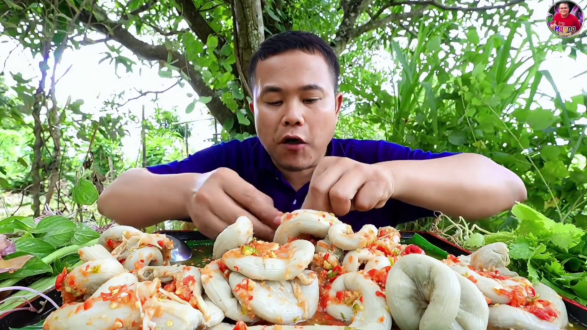 完整版️酸辣剁椒凉拌大猪花肠 #泰国大叔#泰国美食#全民计划#内容启发搜索 #种草激励计划