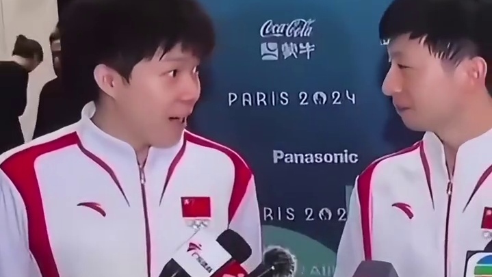 马龙 王楚钦你俩说啥呢？给我也听听呗~