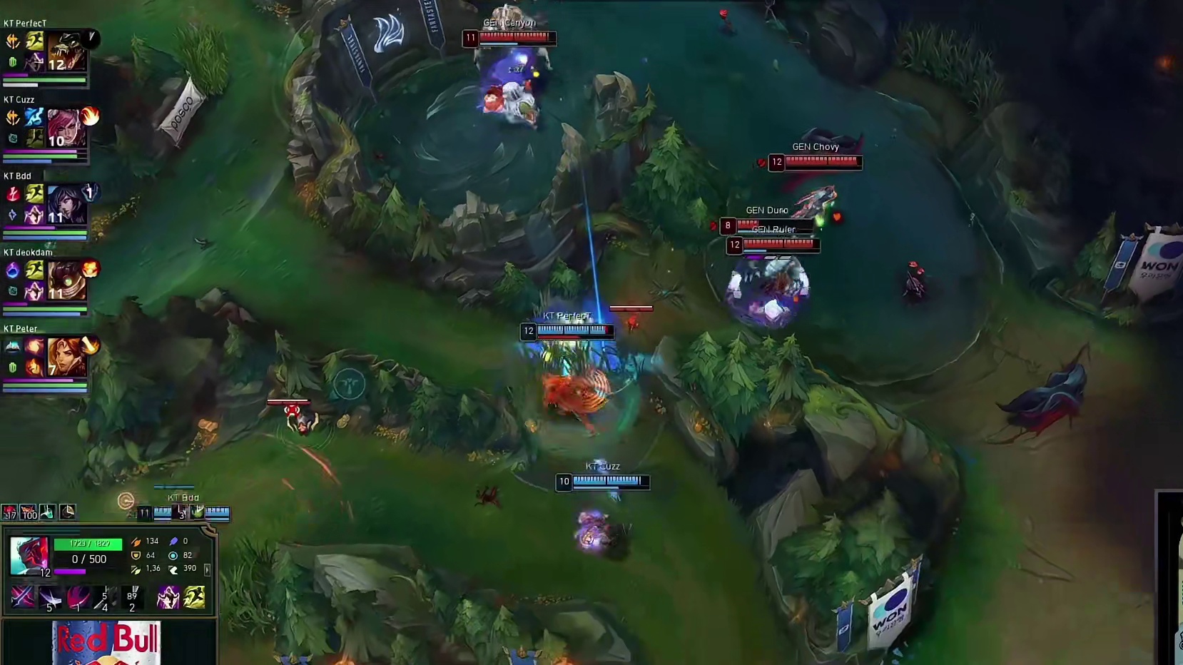 双方小龙团辅助1换1