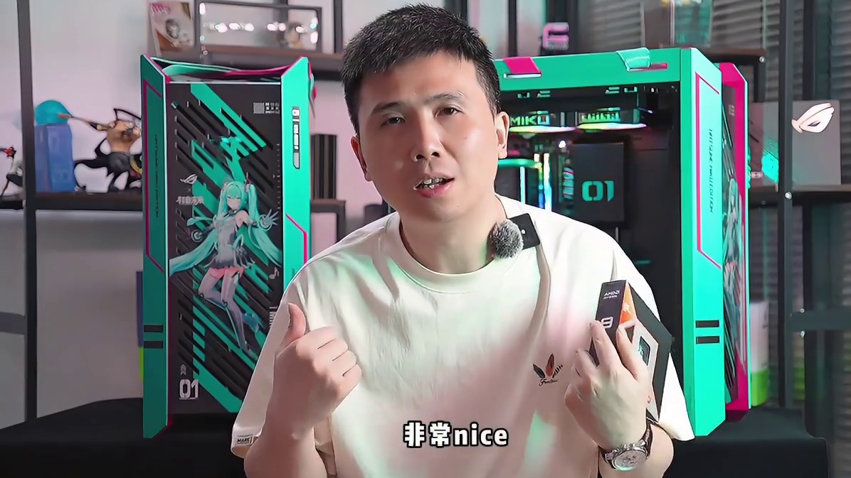 华硕ROG初音联名主机~来吧展示！大声说出AMD YES！ 记得多年前，高阶部分还是i 现在全是AM