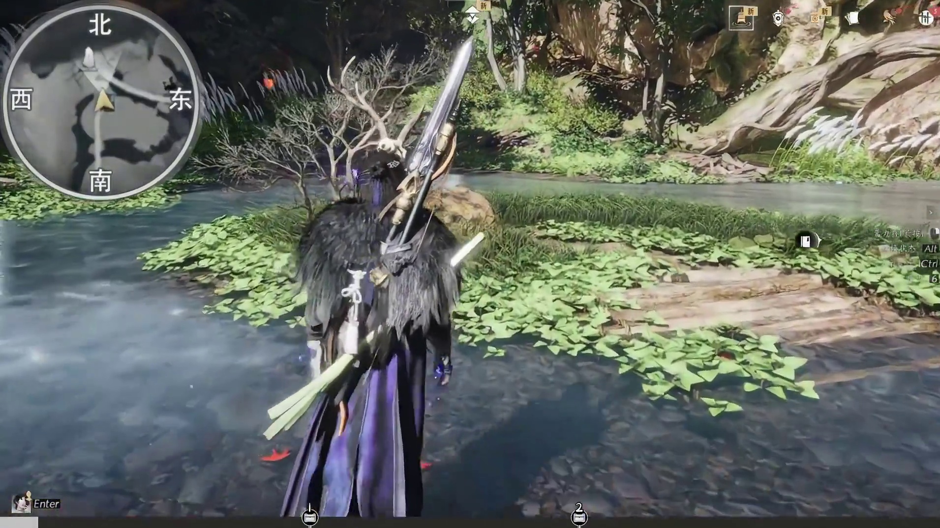 [燕云十六声]侠迹任务-卷一·山中见墨攻略教学，包含2个绝嶂岭宝箱-不见山100%全收集-主线6个宝