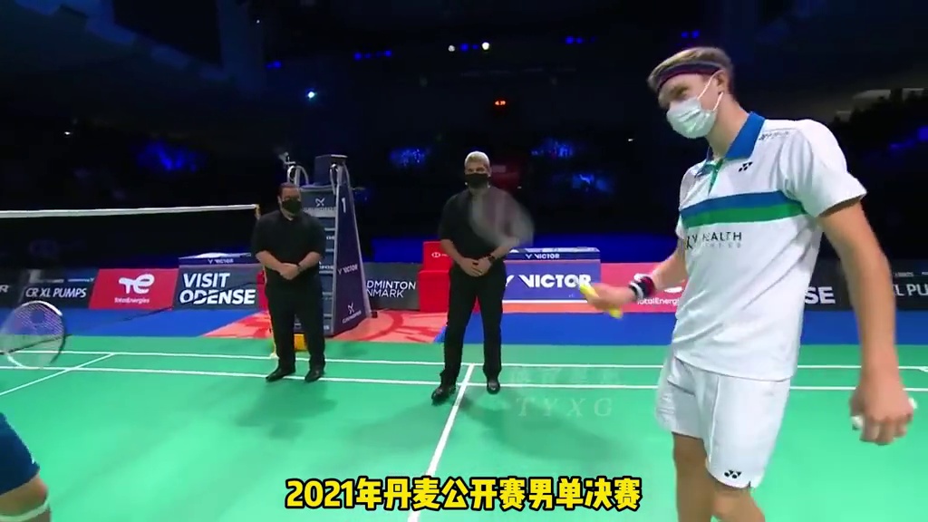 一剪到底2021年丹麦公开赛男单决赛安赛龙vs桃田贤斗， 此时的桃田还很强，能和安赛龙鏖战三局！#