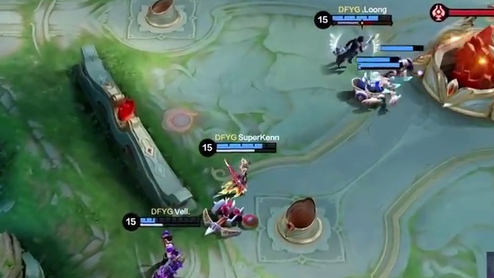 DFYG强越中路二塔0换4，泽龙10-0结束比赛 #决胜巅峰全球电竞 #决胜巅峰 #决胜巅峰中国大师