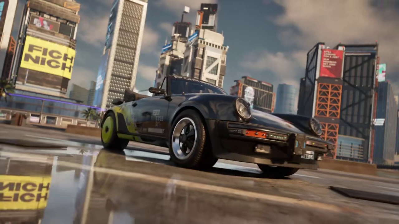 极品飞车：集结×赛博朋克2077×保时捷 联动公布 在热湾，书写你的赛博传奇！
#极品飞车集结#赛博