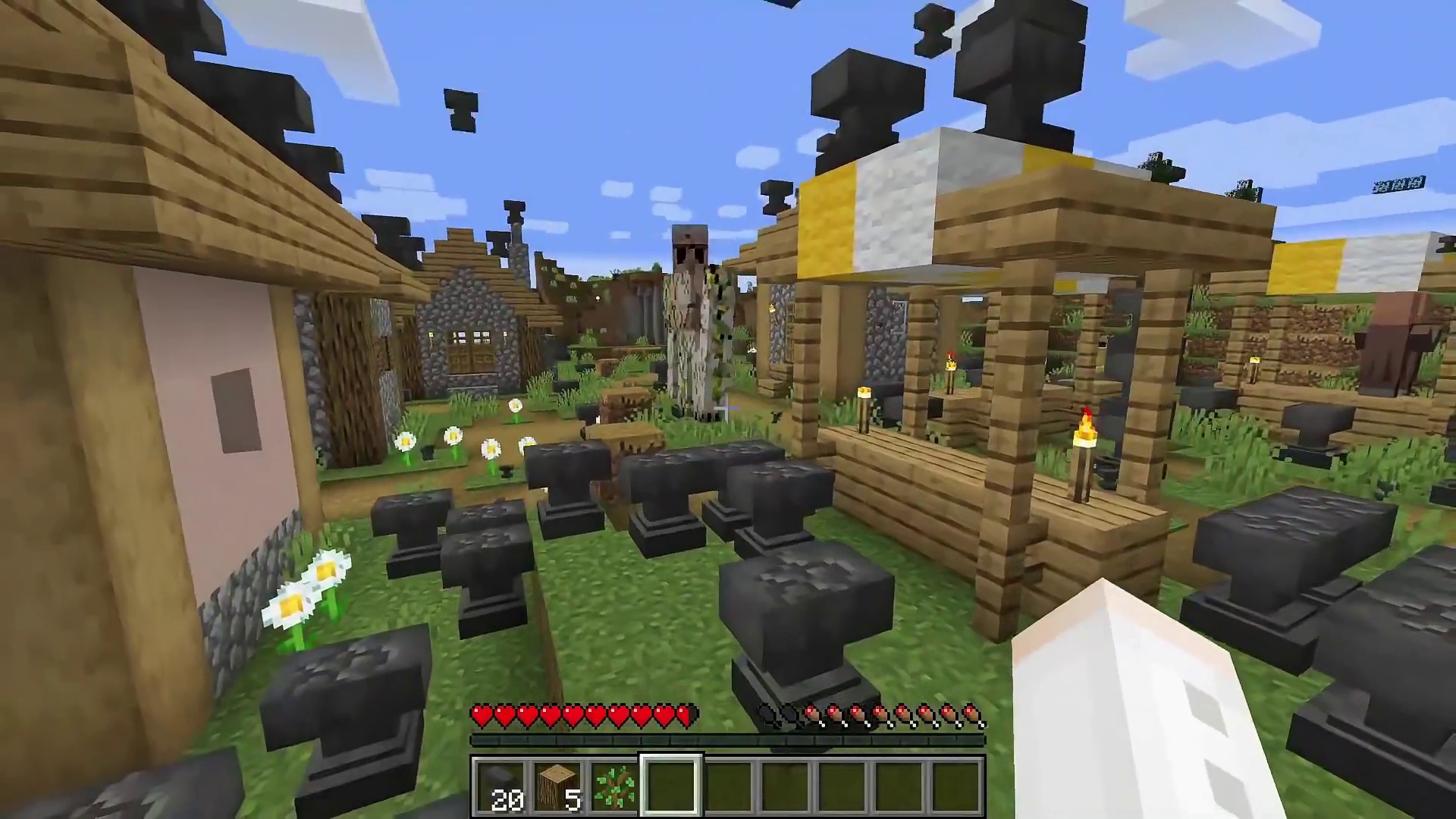 铁砧雨从天而降！我们该如何存活下去呢？！ #我的世界 #游戏 #游戏内容风向标 #MC生存日记 #M