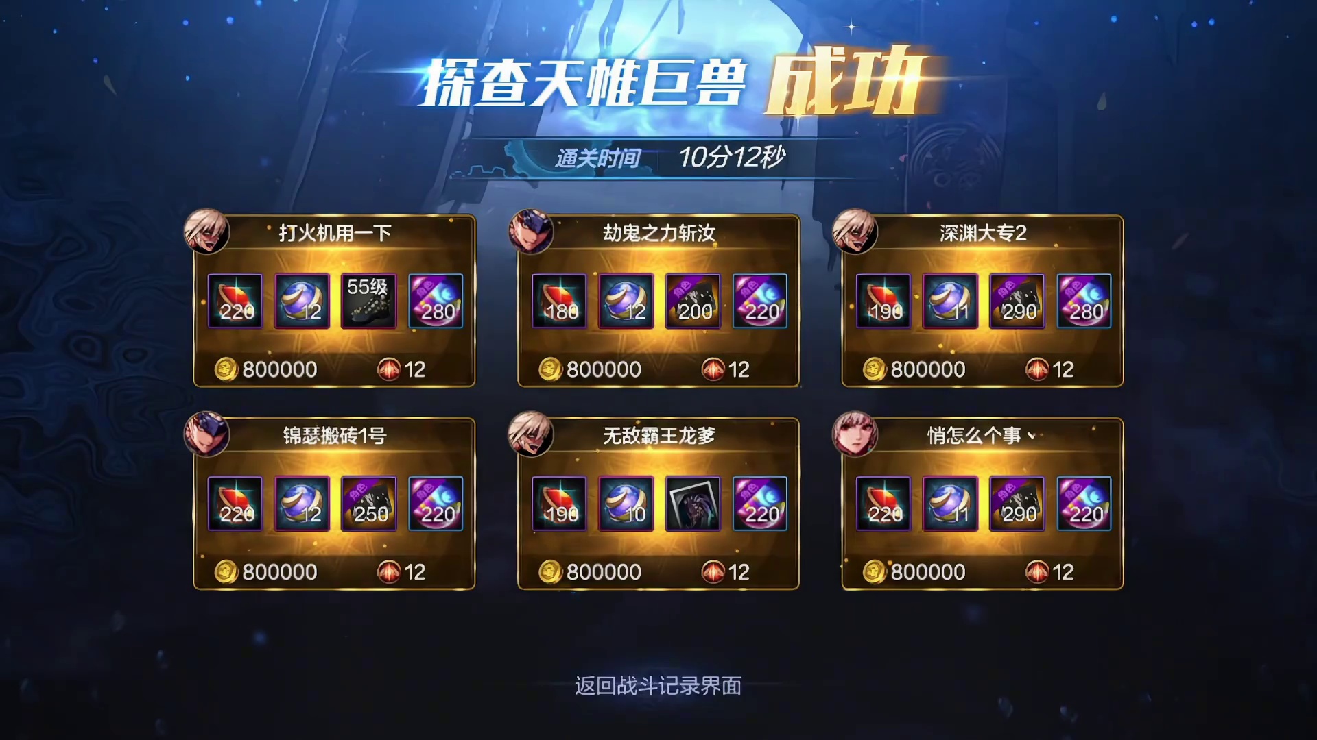 DNF手游：罗特斯团本比惨大会