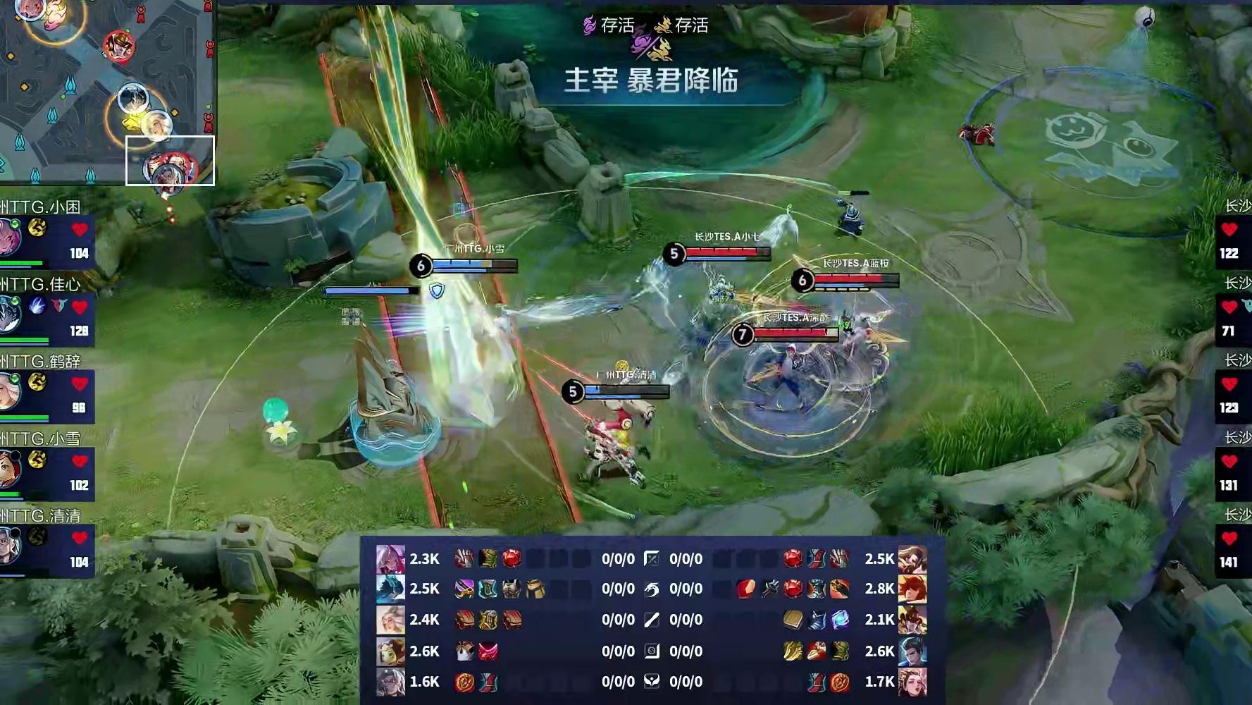 蓝桉狄仁杰击杀鲁班大师拿到一血，TTG及时支援带走杨玉环