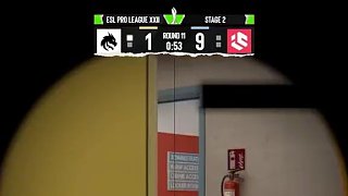 這不是鎖？三樓下盲狙穿墻爆頭爆穿鐵板！ #ququ #cs2 #spirit