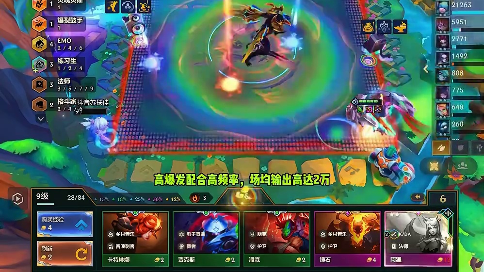 10月6日 (1) 最强95,4EMO琴女#金铲铲之战