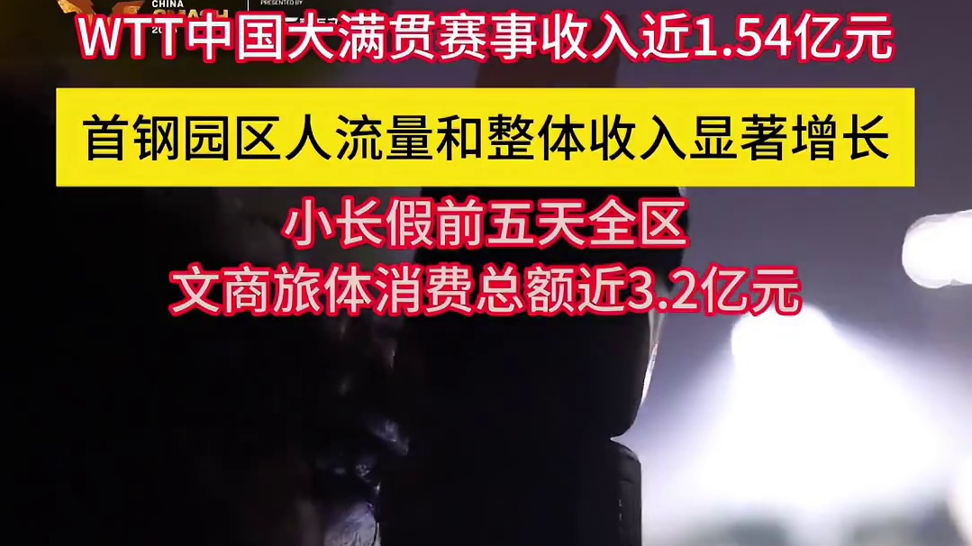 赚麻了！WTT中国大满贯收入1.54亿元，门票8800万创历史新高