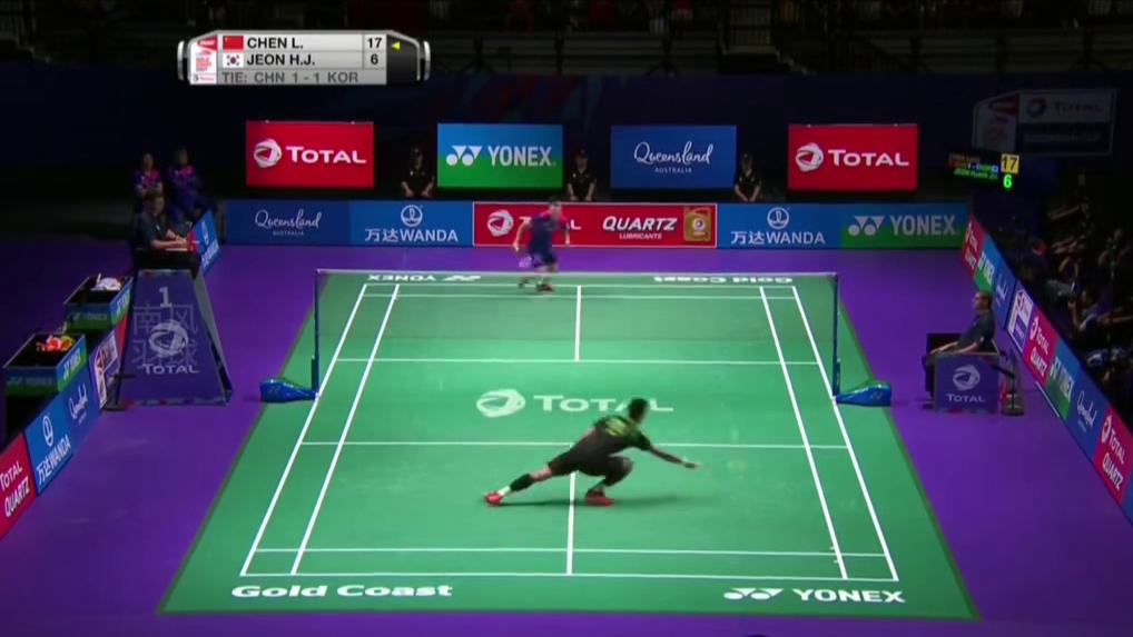 谌龙这铜墙铁壁的防守，全奕陈人都给防麻了，龙哥实在太稳了！#羽毛球单打 #羽毛球比赛 #谌龙 #全奕