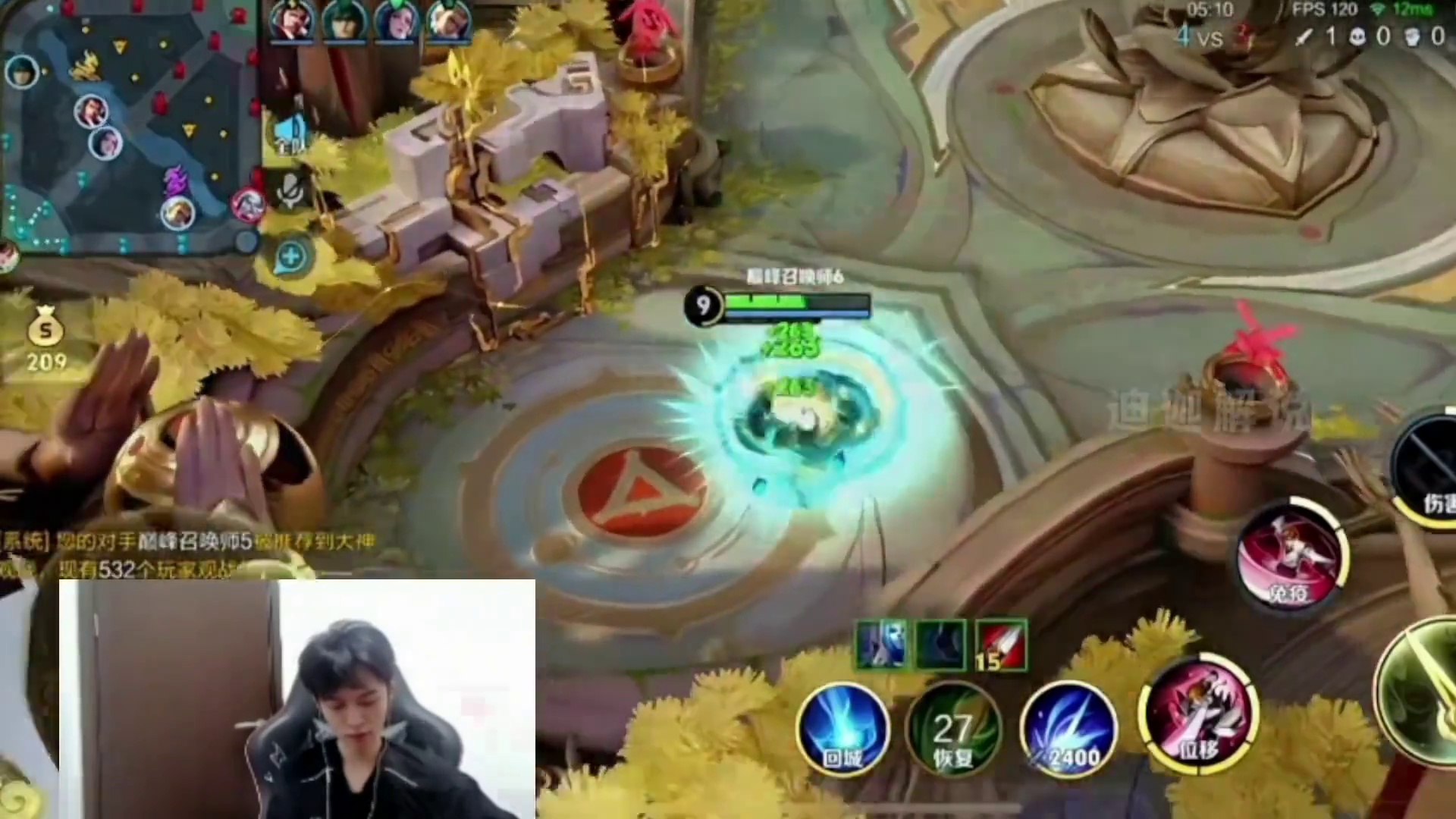 小锦儿22岁生日露脸直播，第一把巅峰赛八分钟把对面打投降！ 小锦儿22岁生日露脸直播，第一把巅峰赛八