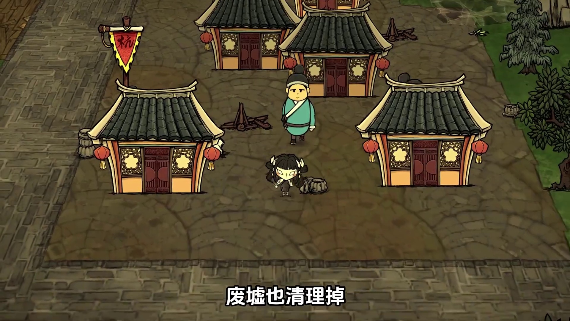 饥荒联机版模组：海洋传说杭州府更新了装饰建筑看着不错 #饥荒 #游戏 #游戏实况